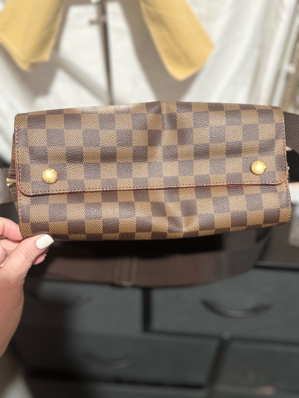 Louis Vuitton Naviglio Damier Ebene Messenger Bag - COA & Dustbag - Picture 2 of 7